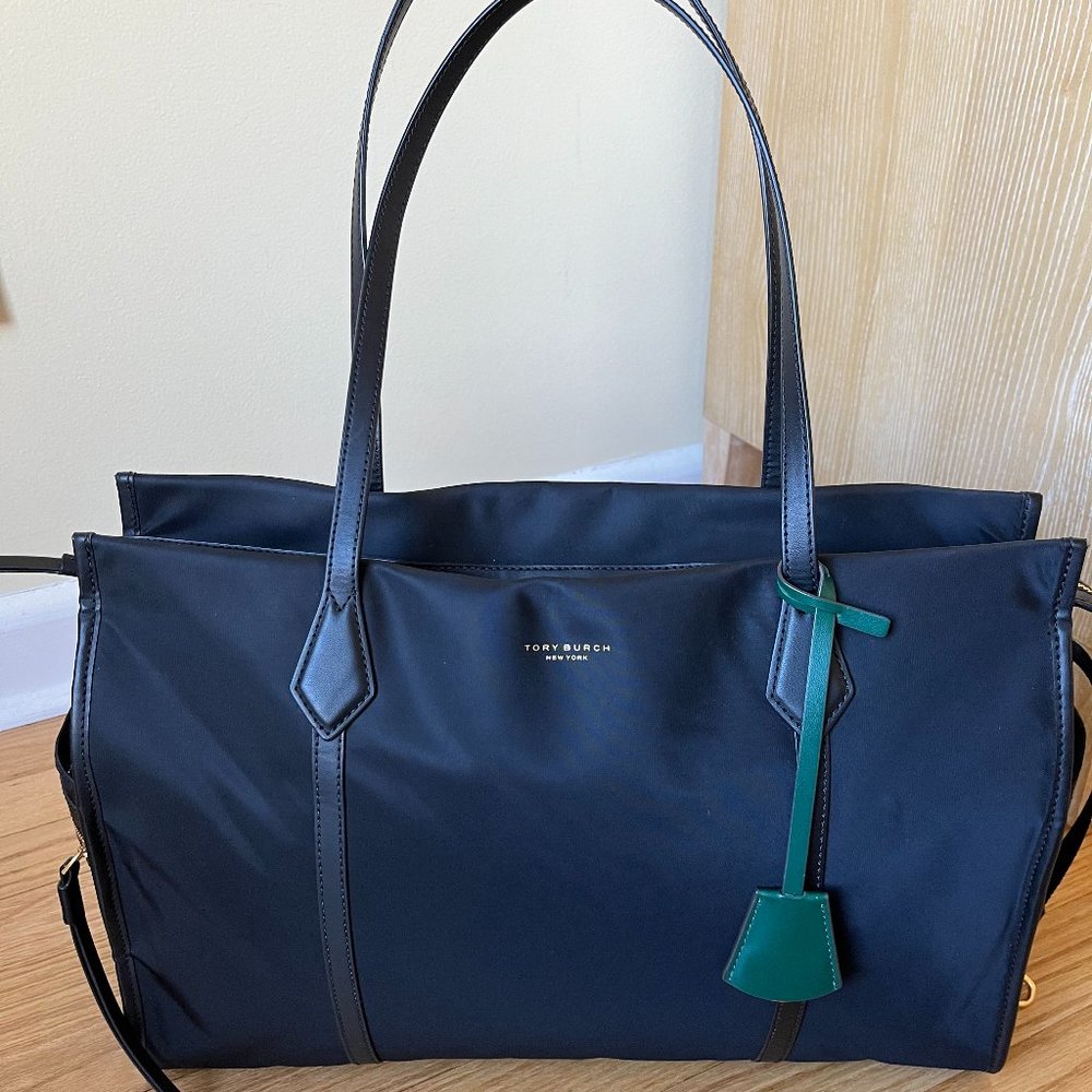Tory Burch Perry Nylon Diaper Bag. Comes with changing pad.